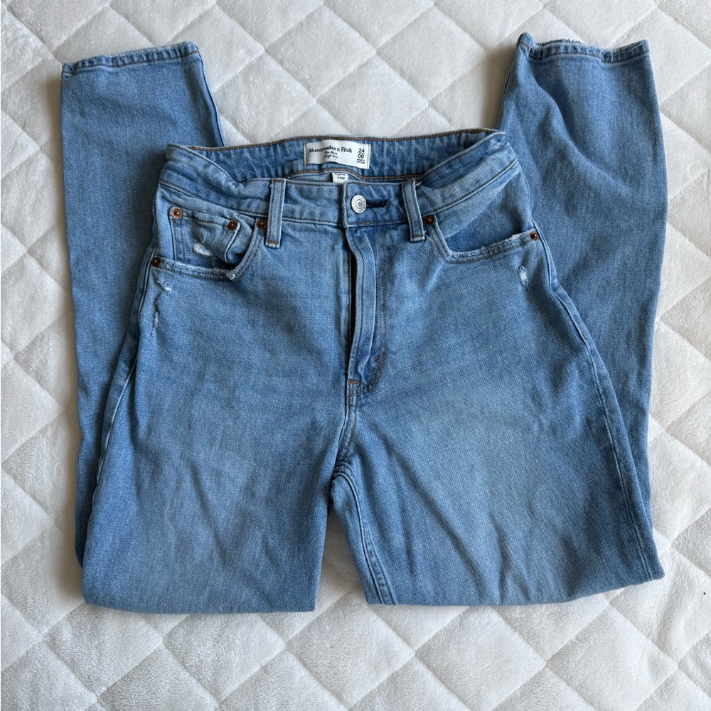 Abercrombie & Fitch Light Blue Mom Jeans